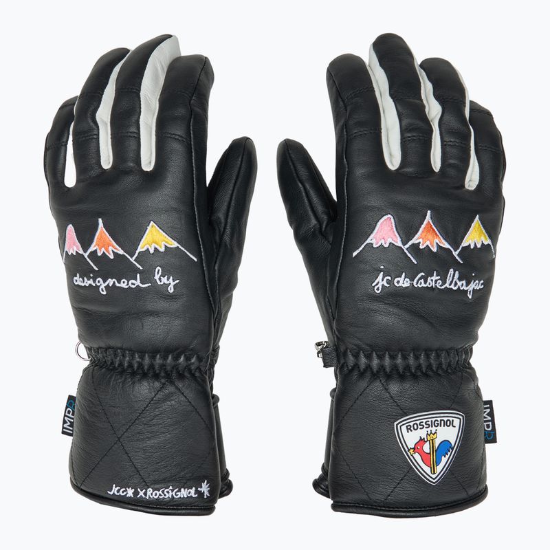 Mănuși de schi pentru femei Rossignol Sublim Lth Impr G black 3