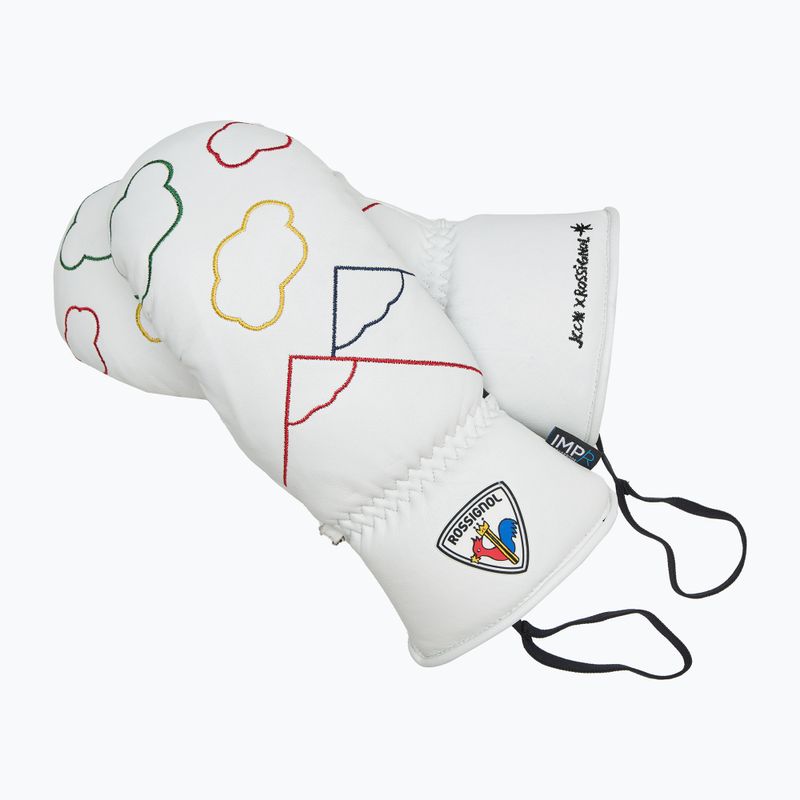 Mănuși de schi pentru femei Rossignol Sublim Lth Impr M white 6
