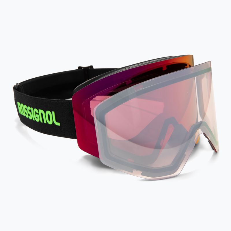Ochelari de schi Rossignol Otava Hero black/persimmon/pink