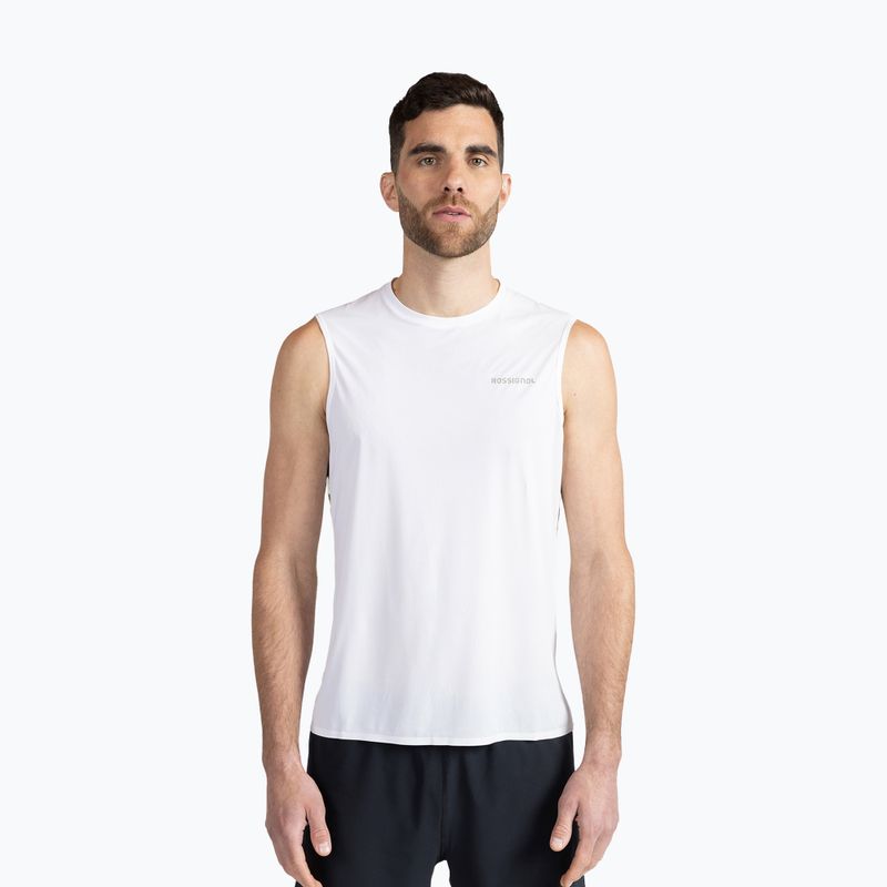 Bărbați Rossignol Sapa Tank top de alergare alb