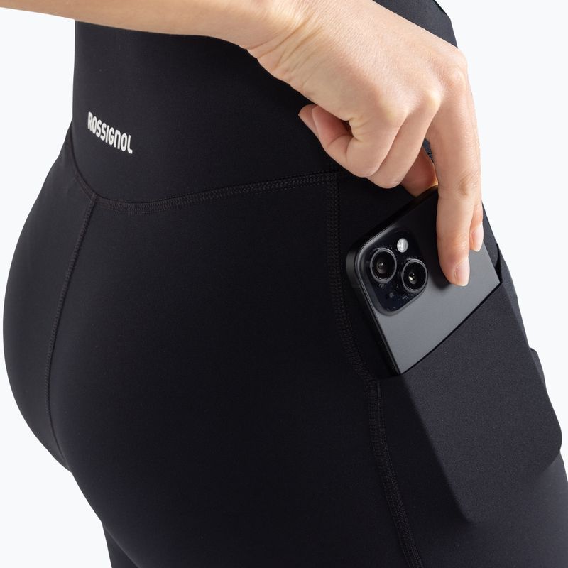 Pantaloni scurți de alergare pentru femei Rossignol Sapa Tight negru 4