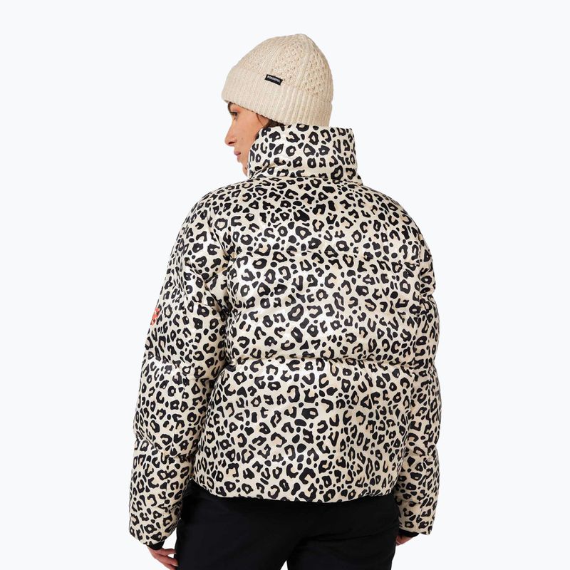 Geacă cu puf pentru femei Rossignol Aretu Allover Down nature wild leopard print 3