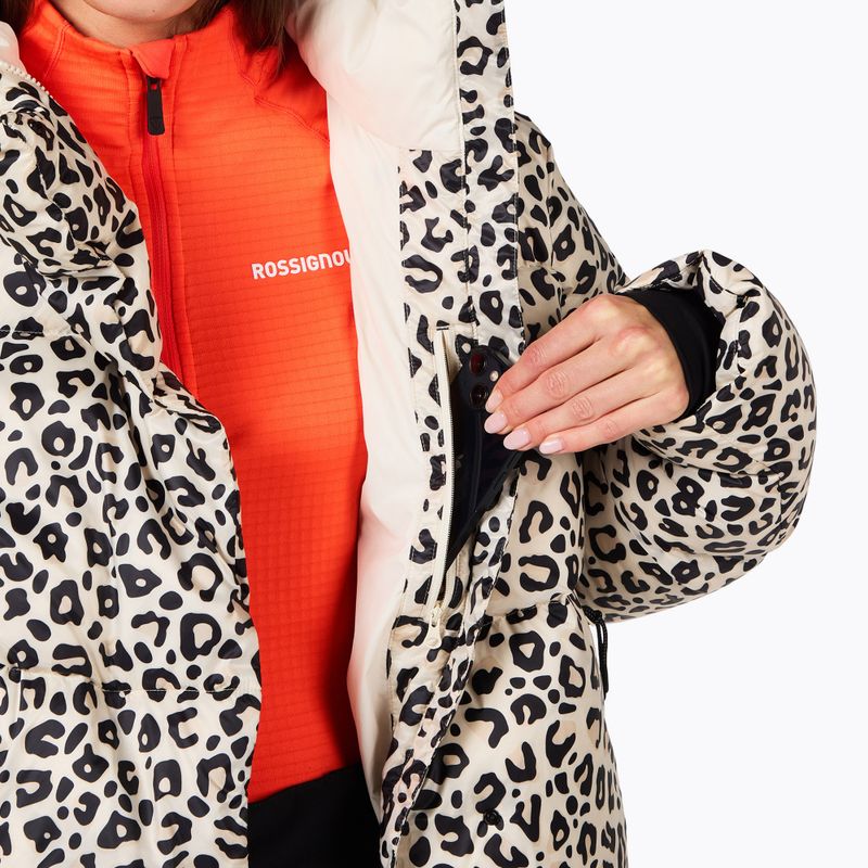 Geacă cu puf pentru femei Rossignol Aretu Allover Down nature wild leopard print 6