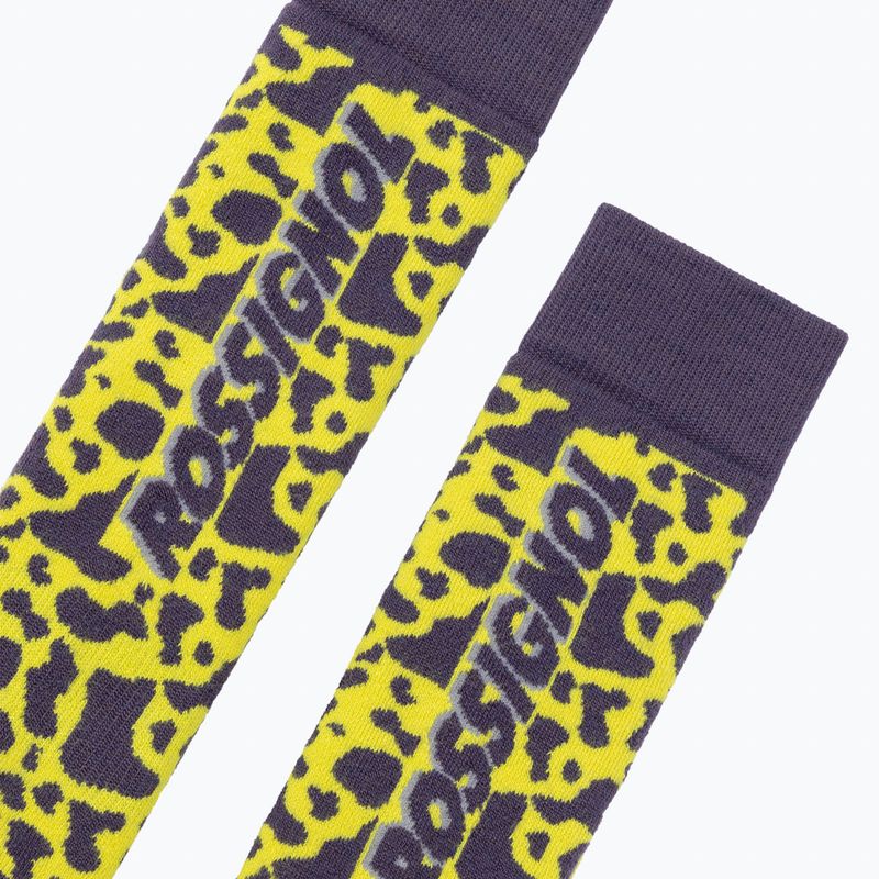 Șosete de schi Rossignol Super cowno super yellow print 2