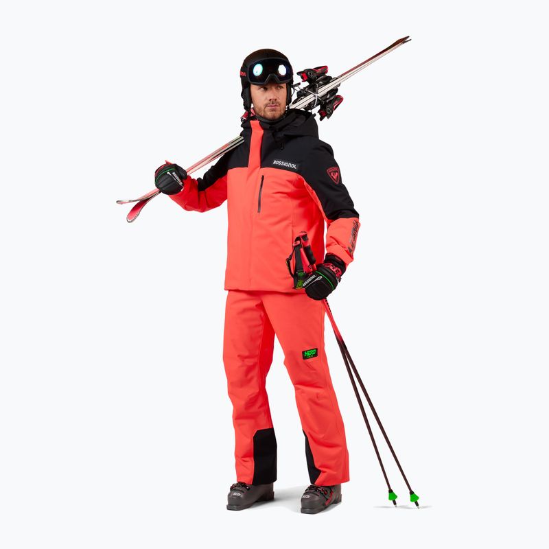Pantaloni de schi pentru bărbați Rossignol Hero Insulated neon red 2