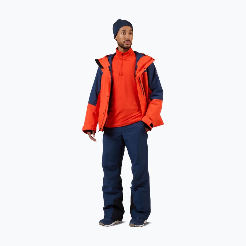 Bluză pentru bărbați de schi Rossignol Mid Layer Stertch Half Zip golden gate 2