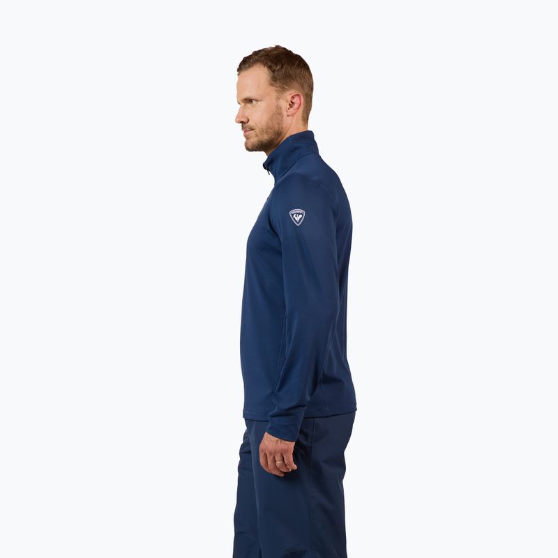Bluză pentru bărbați de schi Rossignol Mid Layer Stertch Half Zip dark navy 4