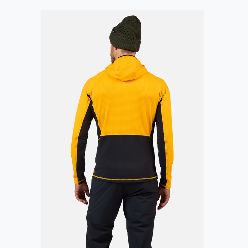 Bluză pentru bărbați Rossignol Blackside Mix Full Zip Hoodie Fleece saffron ylw 3