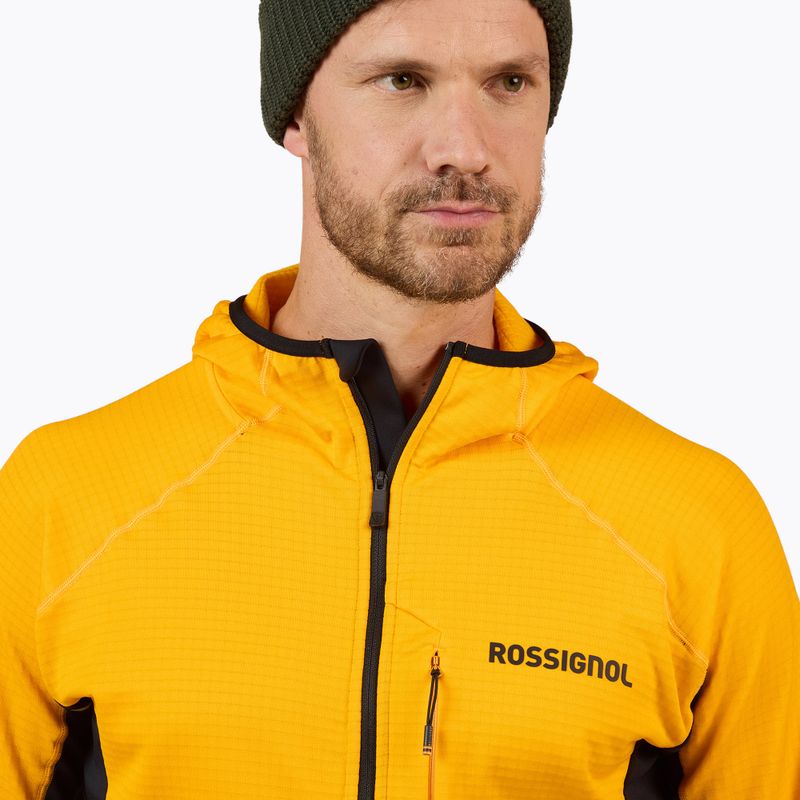 Bluză pentru bărbați Rossignol Blackside Mix Full Zip Hoodie Fleece saffron ylw 6