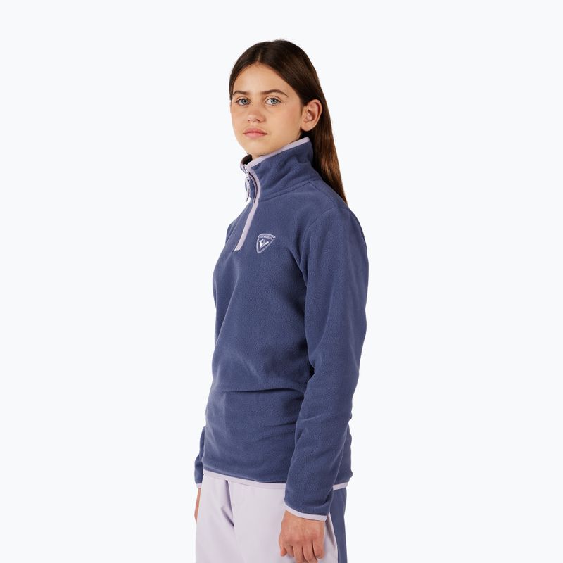 Bluză fleece pentru copii Rossignol Jr Strawpile Fleece Fz true night blue 5