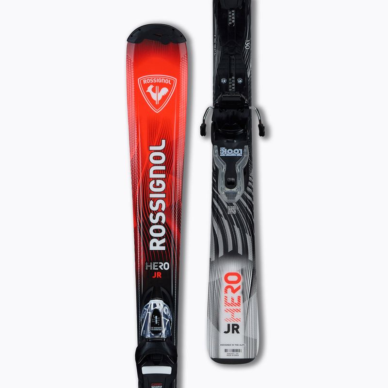 Schiuri de coborâre pentru copii + legături Rossignol Hero Jr 130-150 + Xpress 7 GW 4
