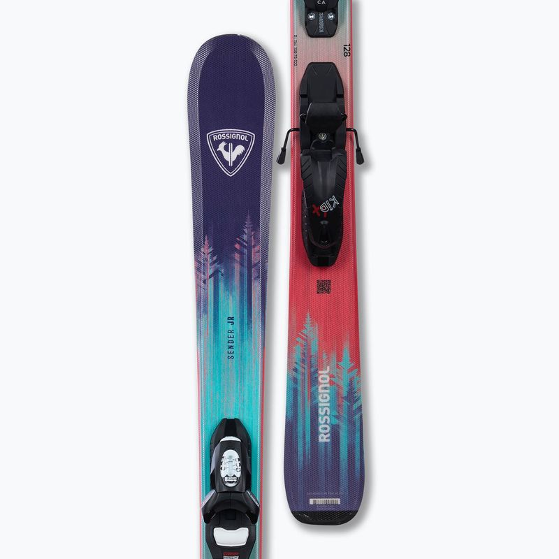 Schiuri de coborâre pentru copii + legături Rossignol Sender Jr 128-140 + Xpress 7 GW 4