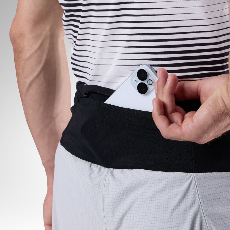 Pantaloni scurți de alergare Rossignol Sapa 2IN1 7" light grey 7