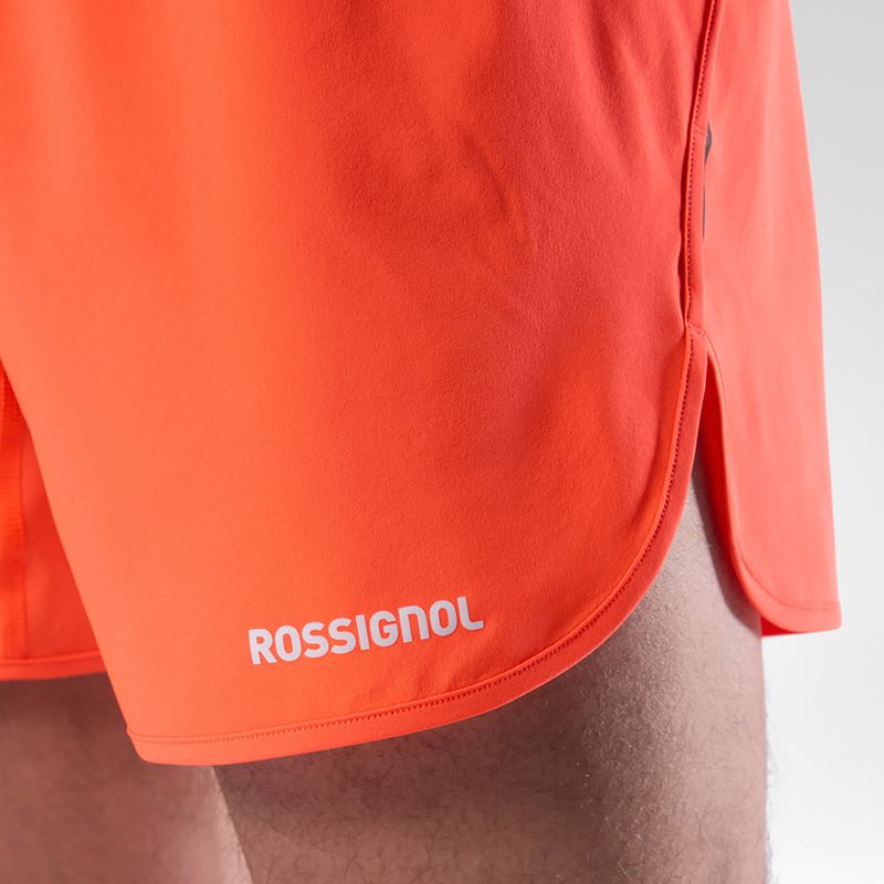 Pantaloni scurți de alergare pentru bărbați Rossignol Sapa 5" neon red 7