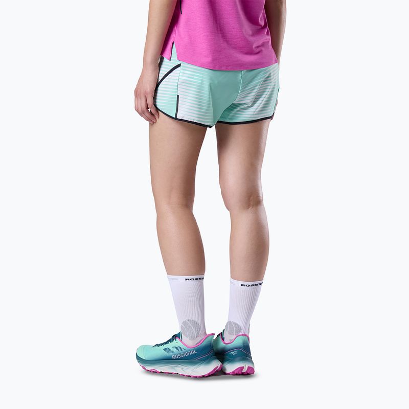 Pantaloni scurți de alergare pentru femei Rossignol Sapa white line fogg 3