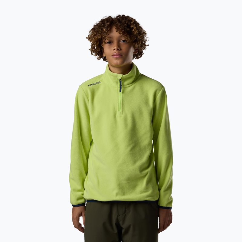 Bluză fleece pentru copii Rossignol Quarter Zip Polar Fleece wild lime 2
