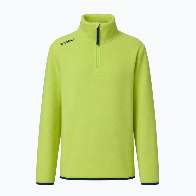 Bluză fleece pentru copii Rossignol Quarter Zip Polar Fleece wild lime 9