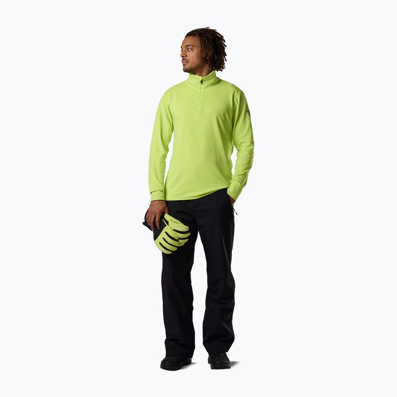 Bluză pentru bărbați de schi Rossignol Mid Layer Stertch Half Zip wild lime 2