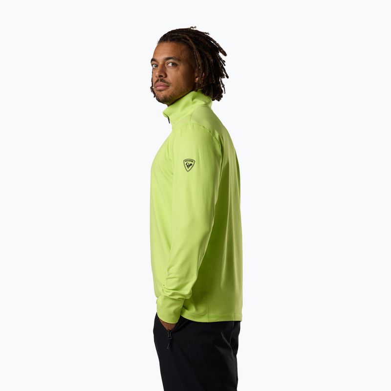 Bluză pentru bărbați de schi Rossignol Mid Layer Stertch Half Zip wild lime 4