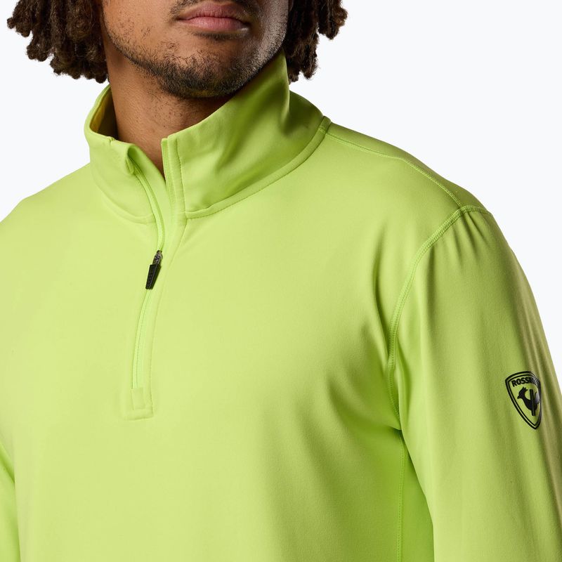Bluză pentru bărbați de schi Rossignol Mid Layer Stertch Half Zip wild lime 5