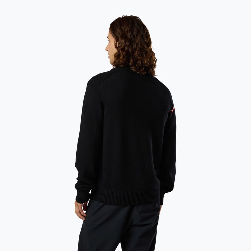 Pulover pentru bărbați Rossignol Odysseus Crew Merino black 3