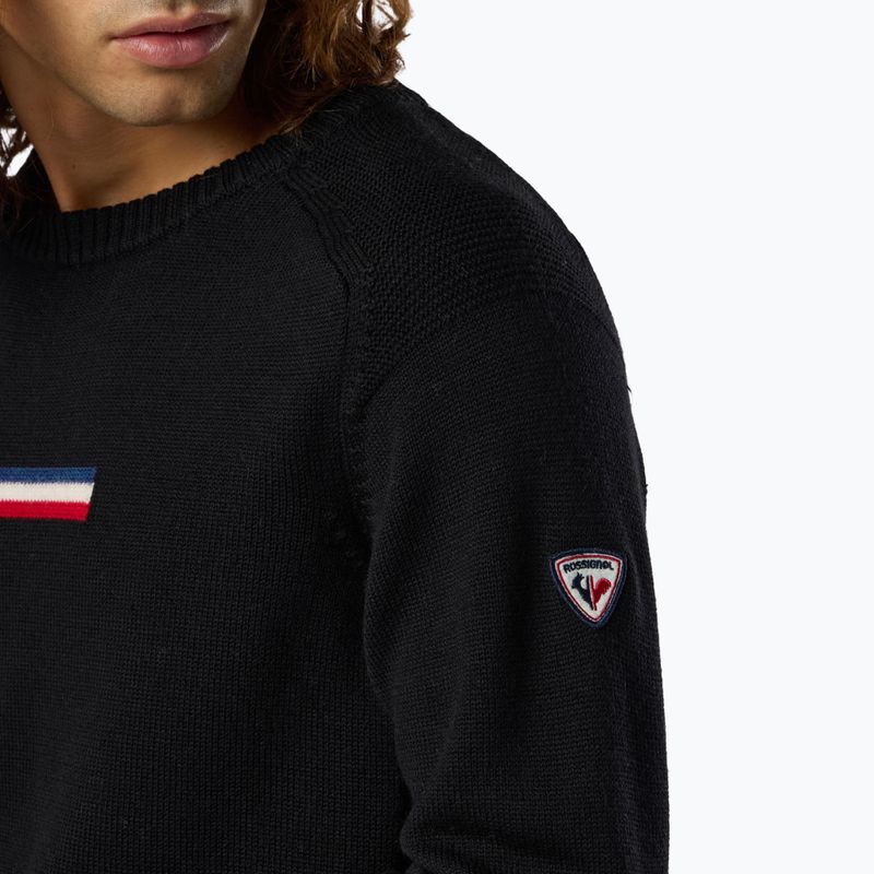 Pulover pentru bărbați Rossignol Odysseus Crew Merino black 6