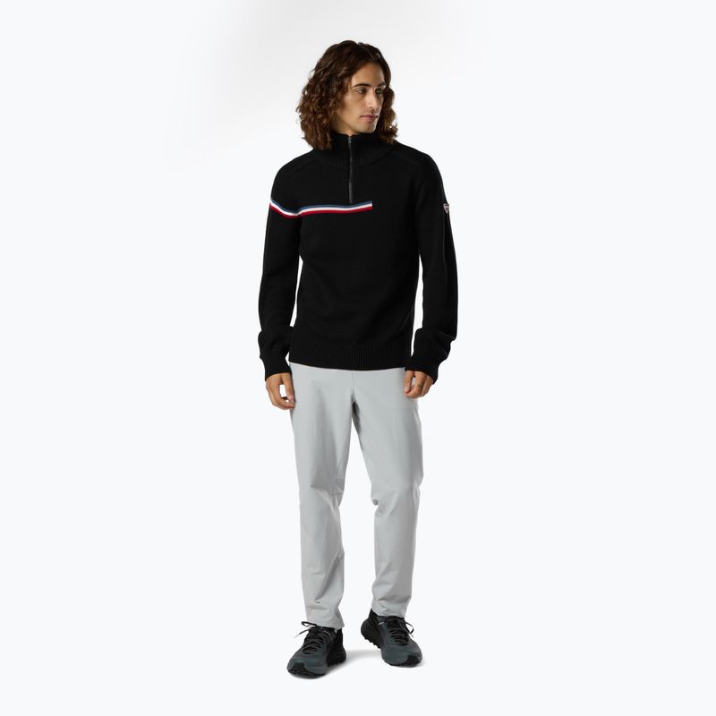 Pulover pentru bărbați Rossignol Odysseus Half Zip Merino black 2