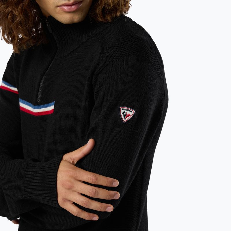 Pulover pentru bărbați Rossignol Odysseus Half Zip Merino black 5
