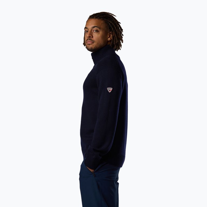 Pulover pentru bărbați Rossignol Odysseus Half Zip Merino dark navy 4