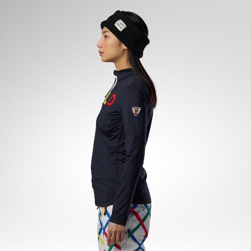 Bluză termoactivă pentru femei Rossignol JCC Quarter Zip First Layer black 4