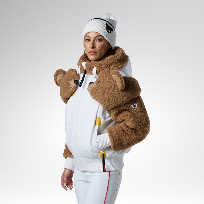 Geacă de schi pentru femei Rossignol JCC Teddy Hoodie white 4
