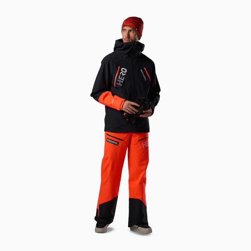 Pantaloni de schi pentru bărbați Rossignol Hero Evader 2.0 3L Shell neon red 2