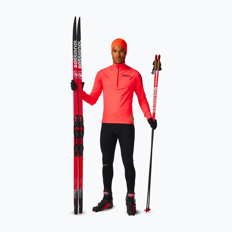 Bluză pentru bărbați Rossignol Hero Half Zip First Layer neon red 3