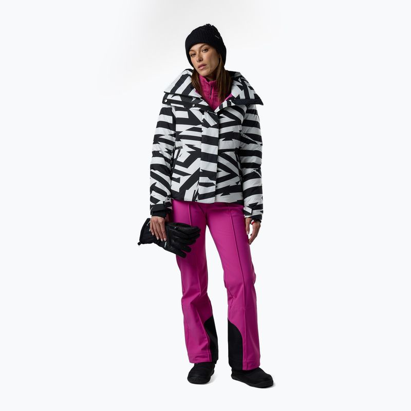 Geacă de schi pentru femei Rossignol Snowblaze Down resort bold lines black 2