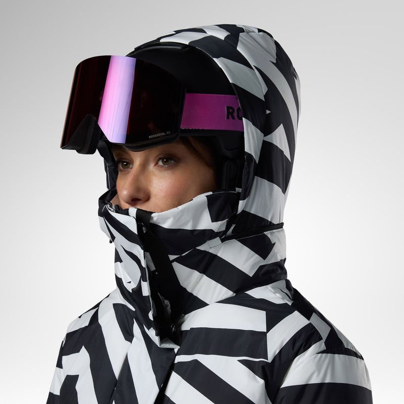 Geacă de schi pentru femei Rossignol Snowblaze Down resort bold lines black 6