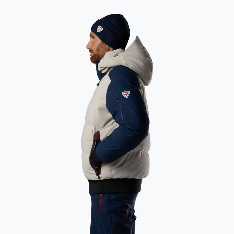 Geacă de schi pentru bărbați Rossignol Corduroy Down Bomber silver cloud/dark navy 4