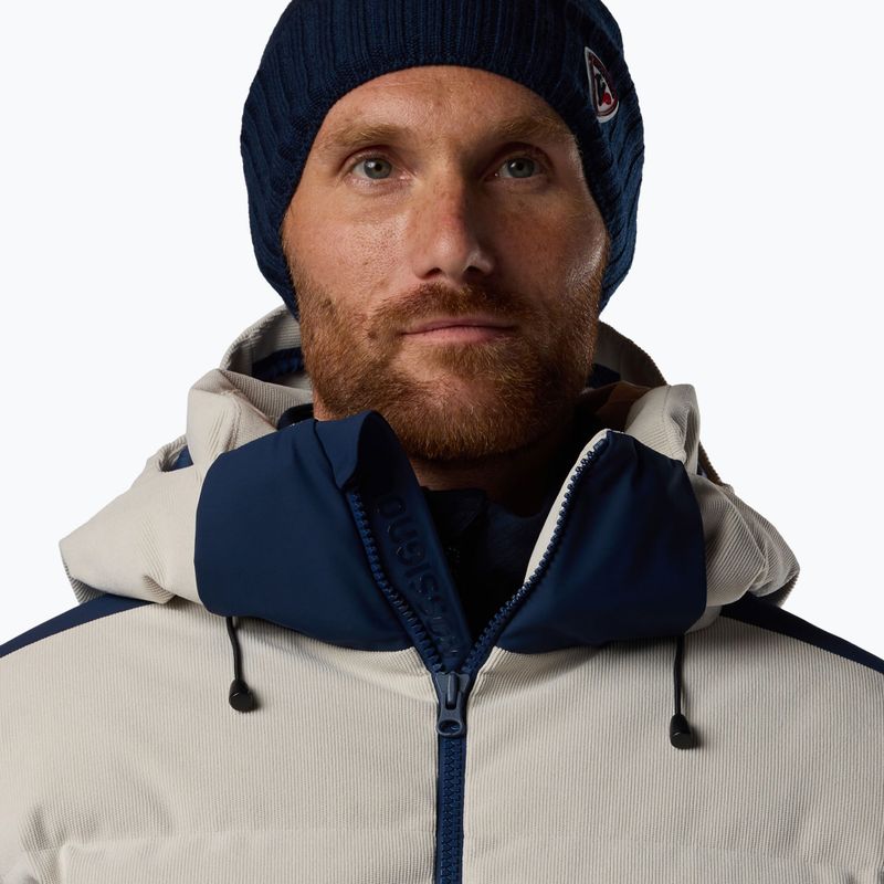 Geacă de schi pentru bărbați Rossignol Corduroy Down Bomber silver cloud/dark navy 5