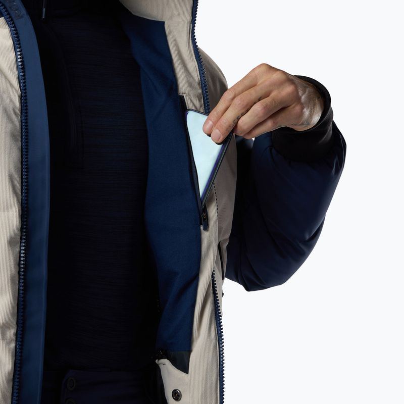 Geacă de schi pentru bărbați Rossignol Corduroy Down Bomber silver cloud/dark navy 12