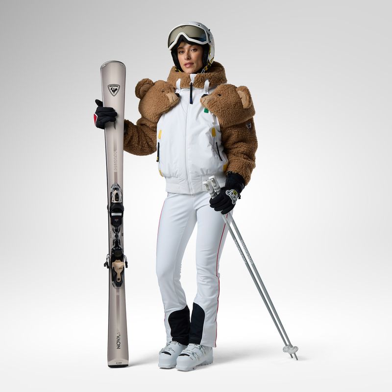 Pantaloni de schi pentru femei Rossignol JCC Softshell white 2