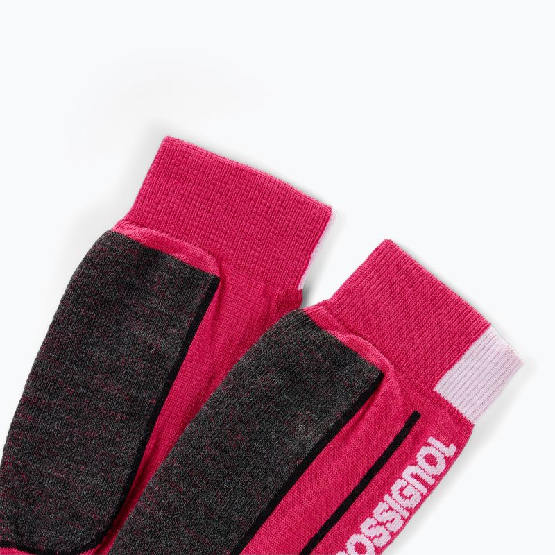 Șosete de schi pentru copii Rossignol Essential electric fuchsia 2