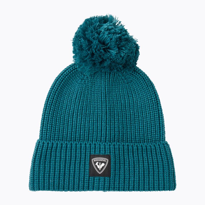 Căciulă de iarnă Rossignol Strawpile Pompom Beanie transformative teal