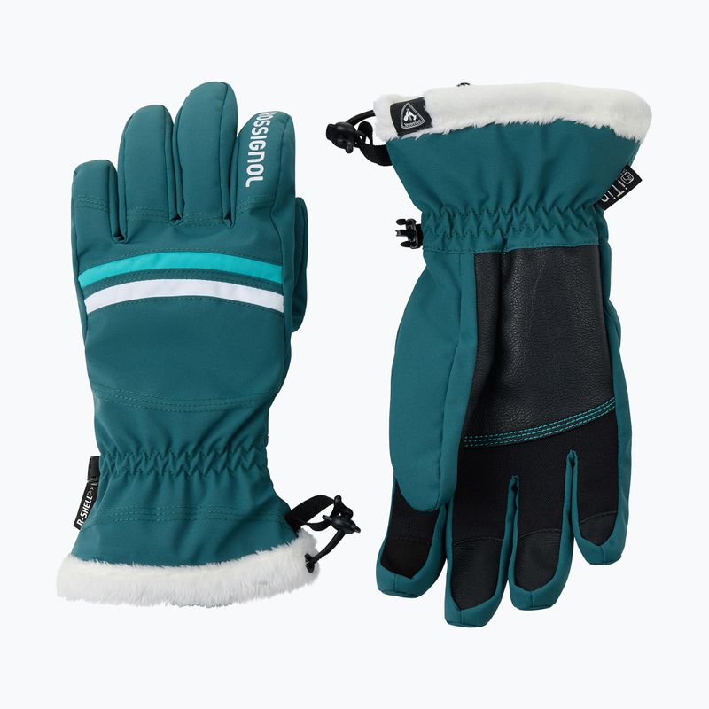 Mănuși de schi pentru femei Rossignol Piste R-Shell Dry transformative teal 2
