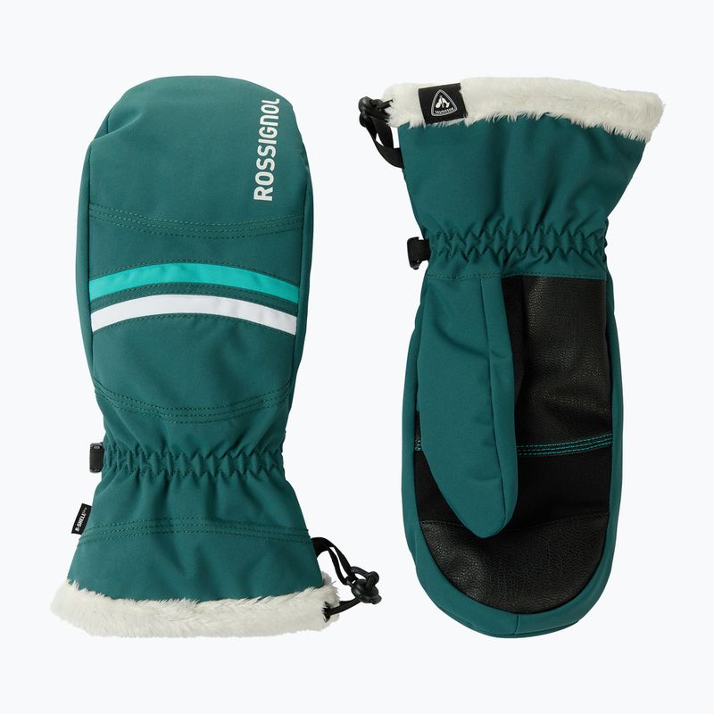 Mănuși de schi pentru femei Rossignol Piste Mittens R-Shell Dry transformative teal 2