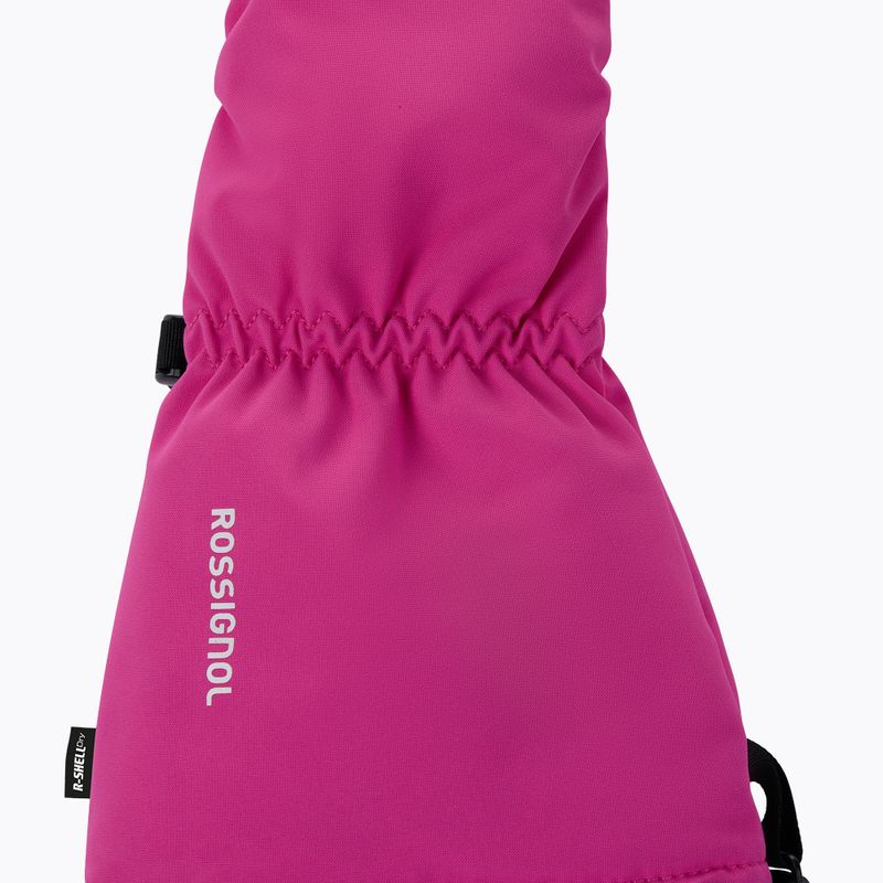 Mănuși de schi pentru copii Rossignol Mittens R-Shell Dry electric fuchsia 3