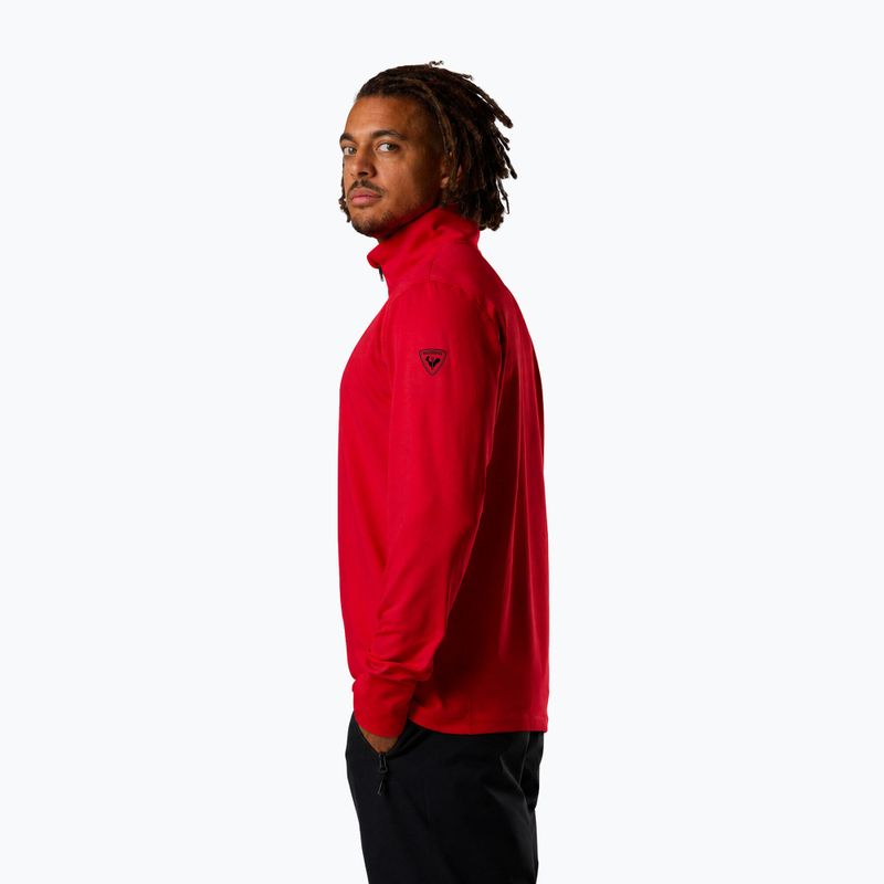 Bluză pentru bărbați de schi Rossignol Mid Layer Stertch Half Zip sports red 4
