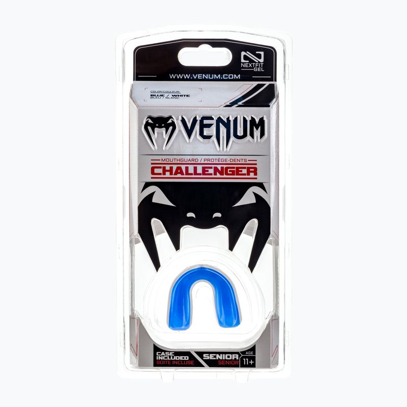 Venum Challenger protecție de maxilar simplu albastru și alb 0617