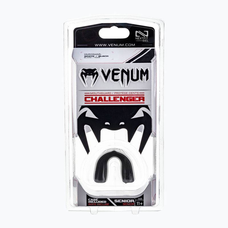 Venum Challenger protecție pentru o singură mandibulă negru și alb 02573