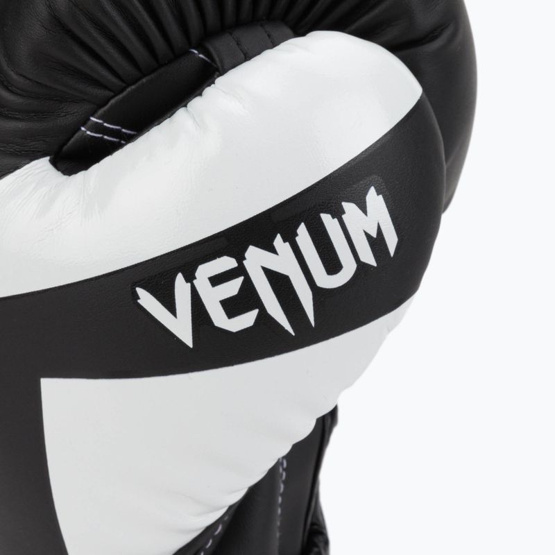 Venum Elite mănuși de box negru și alb 0984 5