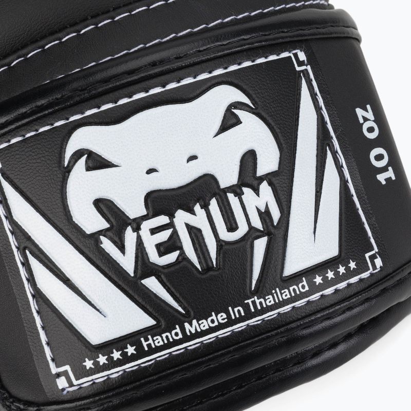 Venum Elite mănuși de box negru și alb 0984 7