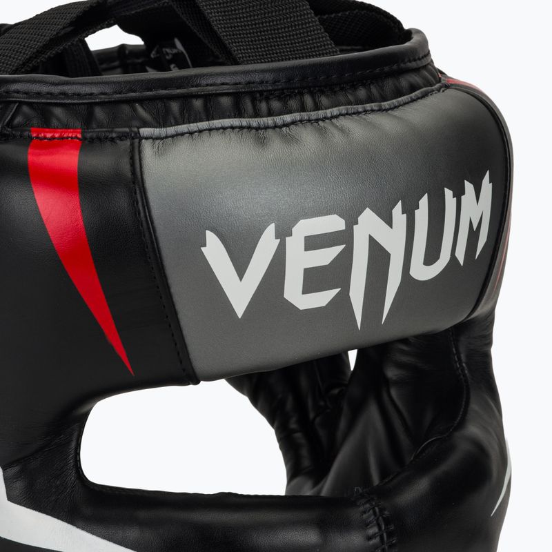 Cască de box Venum Elite Iron black/red 4